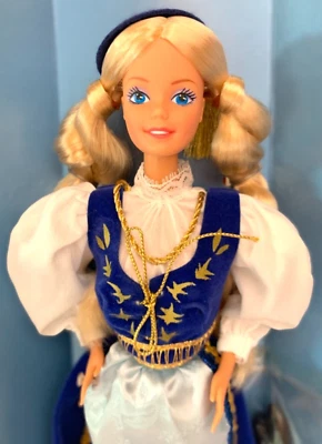 Muñeca Barbie islandesa vintage Mattel muñecas del mundo nueva caja abierta 1996 Foto 1 de 4