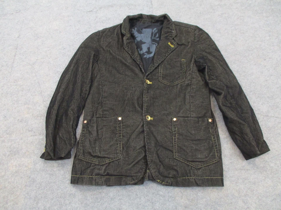 Sean John Jacket Boys Large Brown Black Corduroy Blazer Pocket Coat Youth - Image 1 of 4