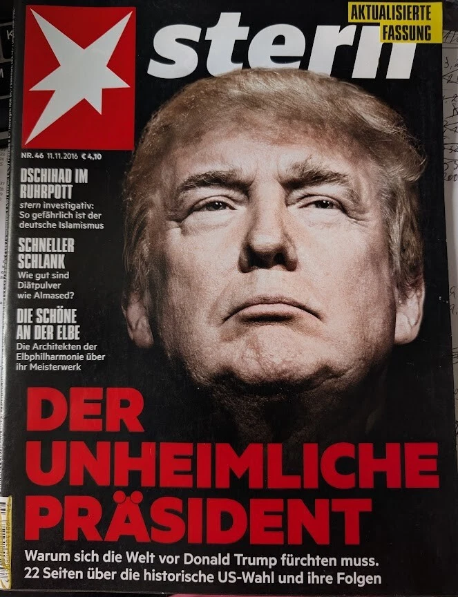 STERN magazine TRUMP "Der unheimliche Präsident" 46/2016 Germany NEU UNRELEASED - Image 1 of 1