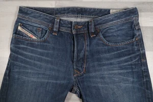 Pantalones de mezclilla para hombre Diesel LARKEE regulares rectos azules W33 L28 lavado 0073N - Imagen 1 de 13