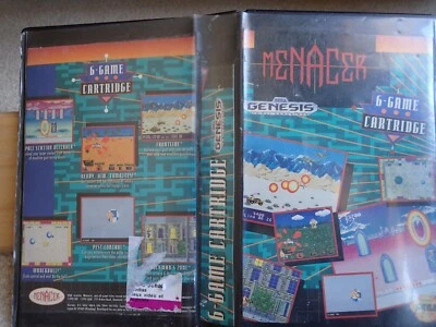 Menacer 6-Game Cartridge (Sega Genesis, 1992) Case, game and manual, tested - Image 1 of 4