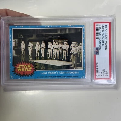 1977 Topps Star Wars #62 Lord Vader's Stormtroopers PSA 7.5 NM+ Christmas Gift - Image 1 of 2