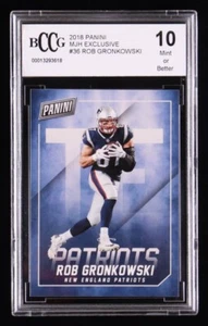 Rob Gronkowski Panini MJH Exclusive New England Patriots 2018 #36 BCCG 10 Mint - Picture 1 of 2