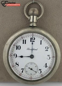 Orologio da taschino Vintage 1908 Rockford Silveroid Faccia Aperta - Foto 1 di 4