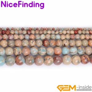Natural Stone Round Beads Jewelry Making Necklace Bracelet Shoushan Gemstone15" - Picture 1 of 29