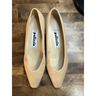 Zapatos de tacón Palizzio clásicos punta puntiaguda zapatos de carrera beige 7,5 S Foto 1 de 4