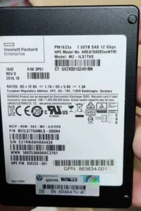 7.68TB Samsung SSD PM1633A MZ-1LS7T60 AREA7680S5xnNTRI 3P01 MZ1LS7T6HMLS-000H4 - Picture 1 of 2