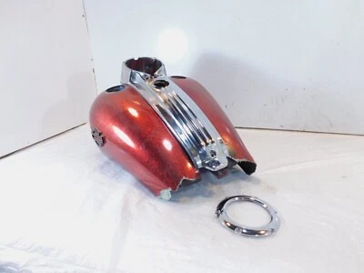 Harley Davidson Softail Heritage Classic & Fat Boy rojo brillo tanque de gasolina Foto 1 de 4