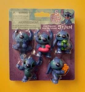 Disney Lilo & Stitch 5-Pack Cake Toppers Mini Figures Brand NEW Just Play - Picture 1 of 2
