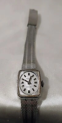 Женские часы серебро Wittnauer GENEVE механический завод 17 драгоценностей винтажный проверен - Изображение 1 из 4