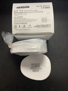 Gerson Face Mask Respirator G11E Pre Filters Pads - Box of 10 (Five Pairs) - Picture 1 of 1
