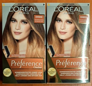 ⭐2 x L'OREAL - Preference Ombre per capelli biondo scuro/marroni - spazzole incluse⭐ - Foto 1 di 3
