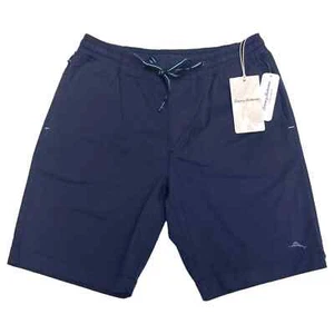 Tommy Bahama Mens Small Navy Oceanside Poplin Elastic Waist 8" Inseam Shorts - Picture 1 of 7