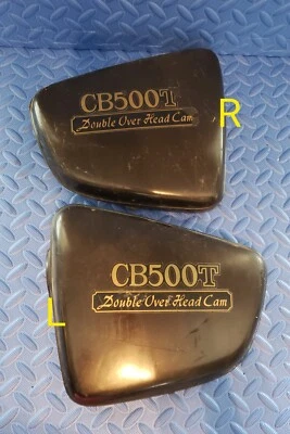 Vintage OEM Honda CB500T CB 500 Twin Panel Set Pair Left Right Side Covers - Image 1 of 4