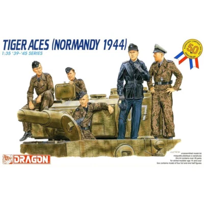 DRAGON 6028 1/35 '39-'45 Series Tiger Aces Normandy 1944 Model Kit - Image 1 of 2