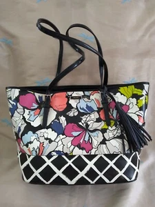NINE WEST women's Shoulder/Handbag Multicolor Floral design Large16"x10"x5" - Picture 1 of 9