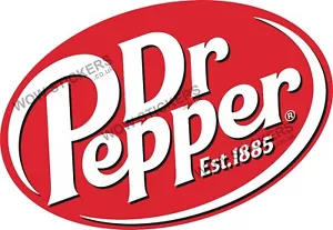 Dr Pepper Logo sticker Ice Cream Van Drink trailer Sign decal (choose size) - Picture 1 of 1