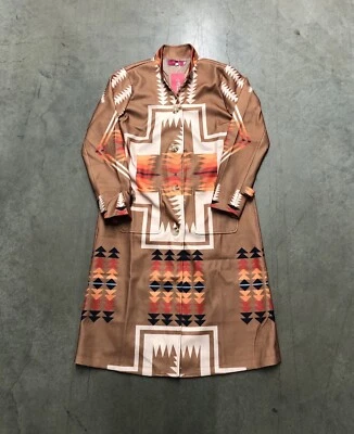 Abrigo Manta Mujer Boho Tribal Azteca Talla Mediana Multicolor ¡Nuevo Con Etiquetas! Foto 1 de 4