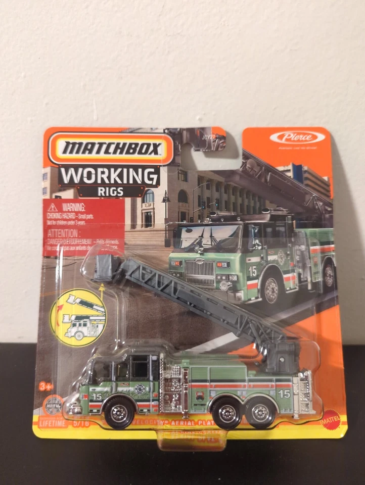 2024- Matchbox Working Rigs Pierce Velocity Ariel Platform Fire Truck - Image 1 of 1