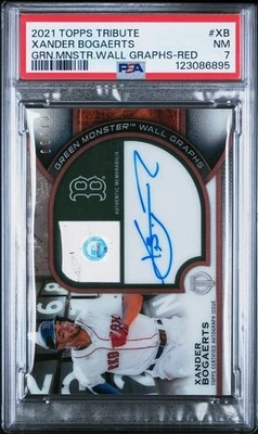 2021 TOPPS TRIBUTE GREEN MONSTER WALL GRAPHS XANDER BOGAERTS GRN.MNSTR.WALL 9/10 - Image 1 of 3