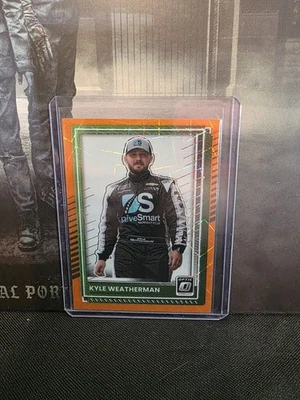 2025 Panini Donruss Nascar - Kyle Weatherman #4 Optic Orange Velocity Prizm - Image 1 of 2