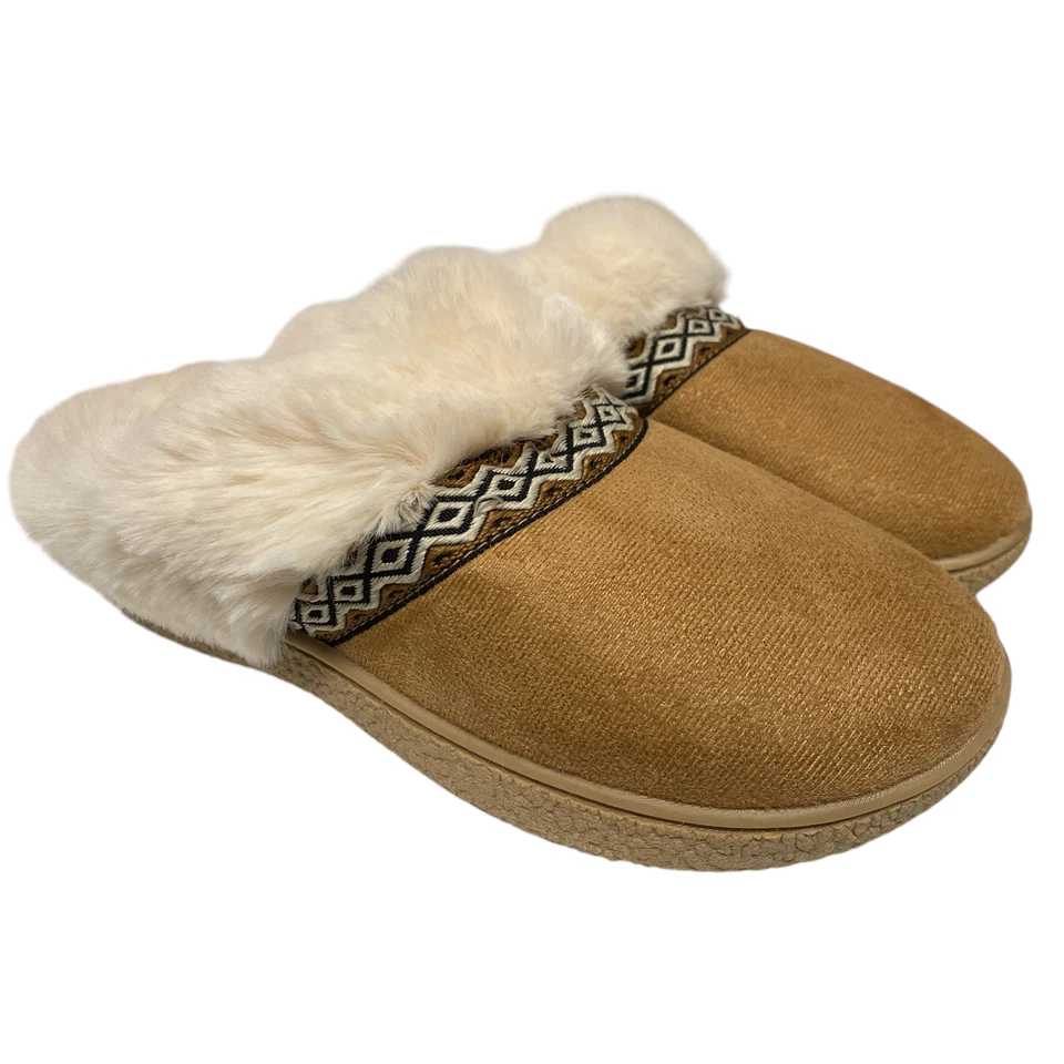 Isotoner女式经典舒适记忆泡沫连帽拖鞋 — 第 1/1 张图片