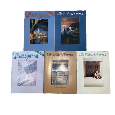 Rivista The Weaver's Journal 1985-1987 lotto di 5 - Immagine 1 di 4