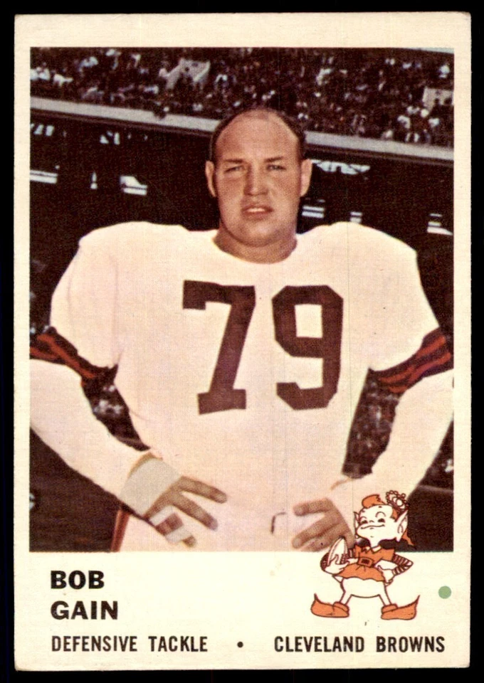1961 Fleer Bob Gain Cleveland Browns #19 - Image 1 of 2