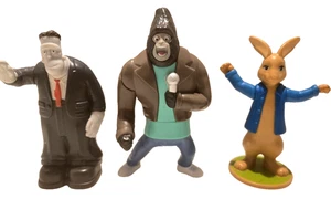 McDonalds Sing Johnny Gorilla  2015-17', Frank Transylvania, Peter Rabbit Figure - Picture 1 of 20