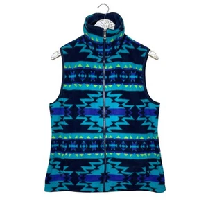 Vintage Ralph Lauren Chaps Sport Fleece Vest Aztec Size Large - Picture 1 of 5