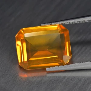 1.38Ct Octagan, Pretty 100% Natural Mexican Fire Opal Gemstone - Picture 1 of 1