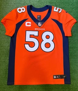 Camiseta deportiva Nike Vapor Elite naranja auténtica Von Miller Denver Broncos para hombre talla 44/L - Imagen 1 de 12