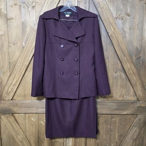 E.R. Gerard for Renlyn Women’s Skirt Suit Purple Size 10 Made in USA Vintage - Picture 1 of 9