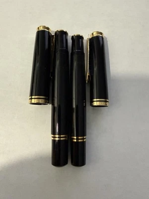 PELİKAN Souverän®  M1000 Black cap+ barel M800 Cap +barel   no nip - Image 1 of 2