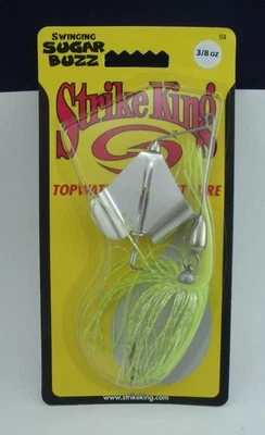 Strike King SSB38-201 3/8 oz Swinging Sugar Buzz Spinner Cebo Chartreuse Foto 1 de 3