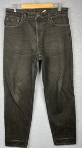 Mens Denim Jeans Vintage 90s Levi’s 550 Black W36 L30 Made In USA Zip Fly - Picture 1 of 18