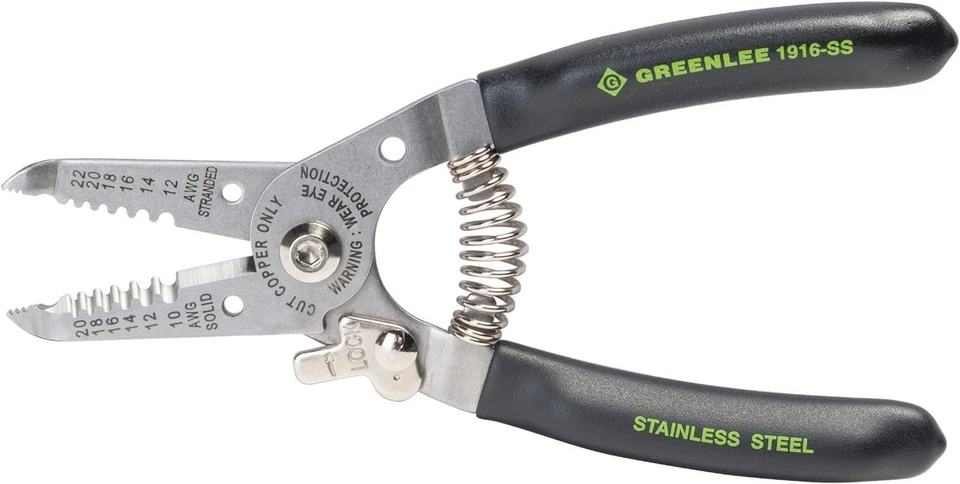 Greenlee Hand Tools Stainless Steel Wire Stripper (1916-Ss) 10-20Awg