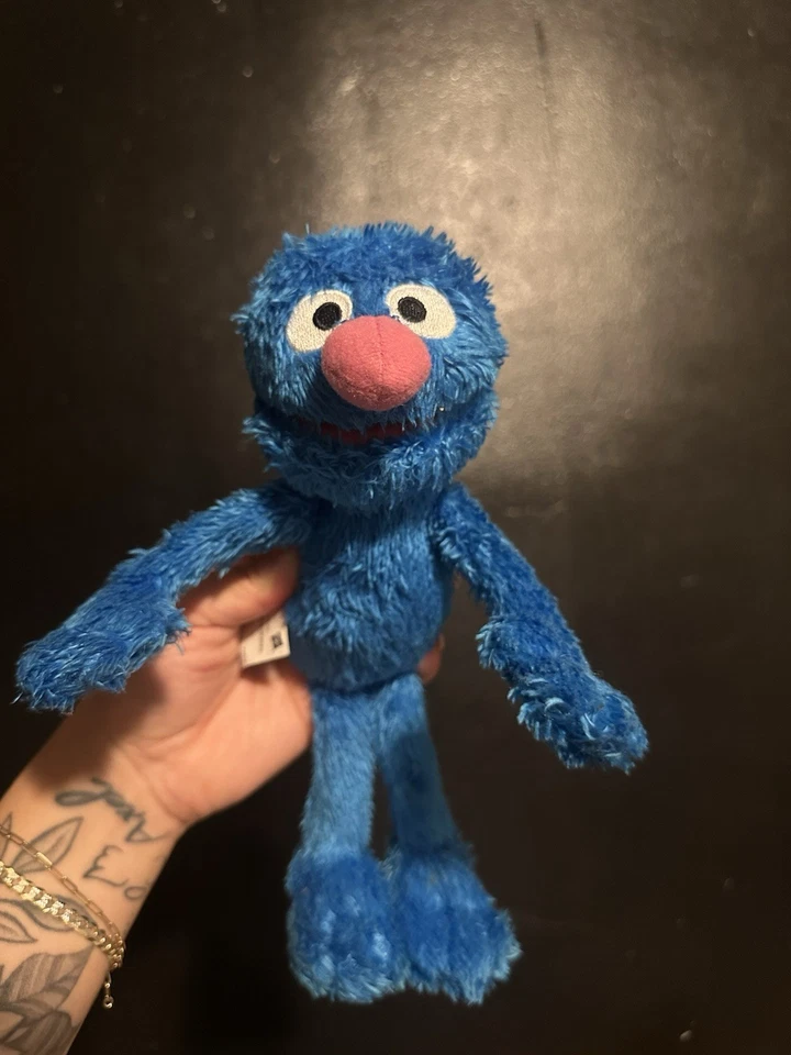 Muñeca de juguete de peluche peluda monstruo azul de 10 pulgadas Sesame Street Grover Foto 1 de 4