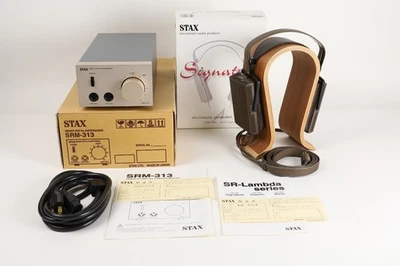 Auriculares electrostáticos STAX SRM-313 Driver SR-404 Signature Altavoz 120V Foto 1 de 4