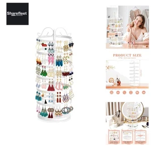 Ohrring Aufbewahrung mit 6 Etagen, Metall Ohrringständer Ohrringhalter Schmuc... - Picture 1 of 8