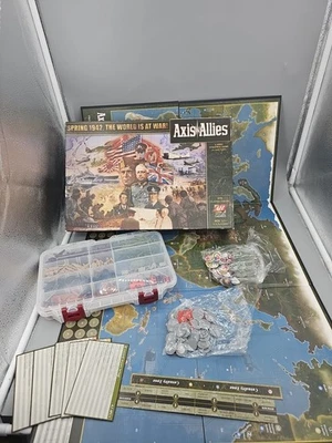 AXIS & ALLIES 1942 Second 2nd Edition WWII Strategy Board Game Almost Complete - Image 1 of 4
