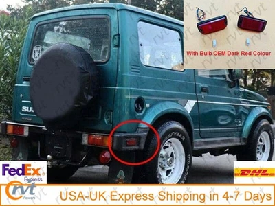 Juego de luces marcadoras laterales traseras Suzuki Samurai SJ413 SJ410 OEM rojo oscuro 36540-80000 Foto 1 de 4