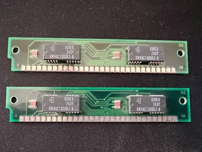 1 MB 30 pines sin paridad 70ns FPM memoria SIMM lote de 2 Macintosh RAM Foto 1 de 2