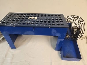 Tablero y spinner de jaula de metal de bingo vintage - sin bolas - piezas de reparación - Imagen 1 de 10