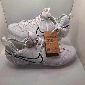 Nike Huarache 9 Varsity LAX tacchetti lacrosse FD0090-101 bianco nero uomo taglia 13 - Foto 1 di 8