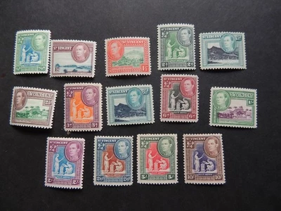 Juego corto St Vincent 1938-47 a 10s SG149-158a montado como nuevo Foto 1 de 2