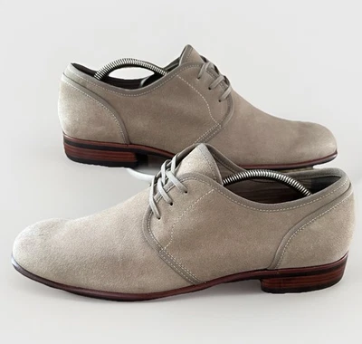 Zapatos de vestir Oxford de gamuza John Varvatos Star EE. UU. beige topo para hombre talla 11 Foto 1 de 4
