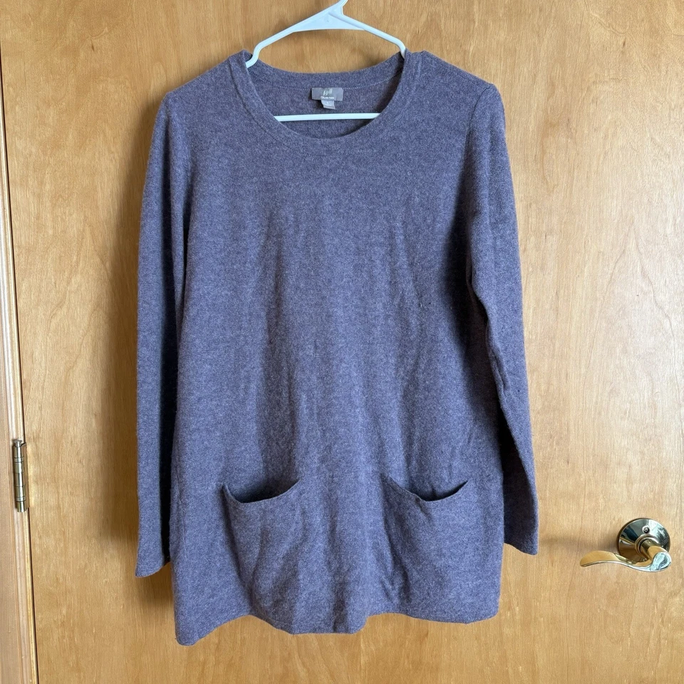 J. Jill Wool Cashmere Blend Tunic Knit Sweater Pockets Cottagecore S Capsule - Image 1 of 4