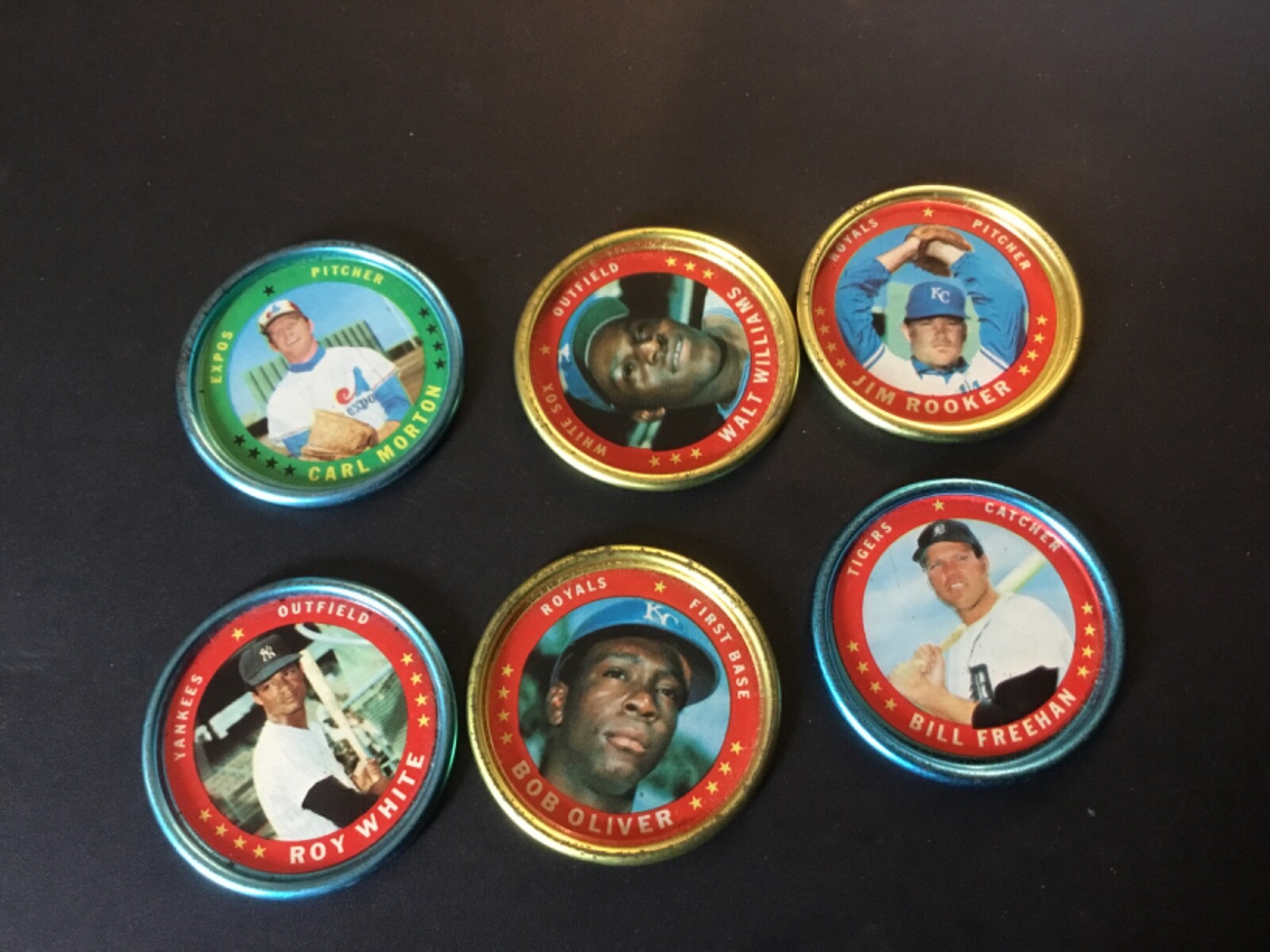 1971 TOPPS BASEBALL COINS LOT  X 6 BILL FREEHAN