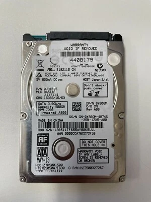 HTS725050A7E630 0J31015 MAY-13 CHINA  MLC DA5146   REV A00   PCB 0A90351 01 - Image 1 of 2